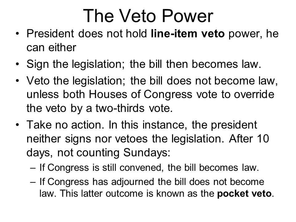 line-item veto